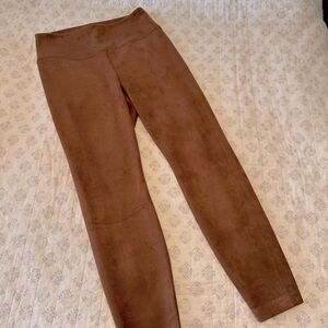 White House Black Market Vegan Suede Runway Leggings